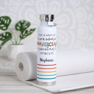 Personalised PA Funny Awesome Physician Assistant Water Bottle