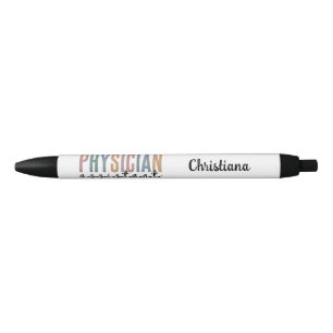 Personalised PA Physician Assistant Graduation Black Ink Pen