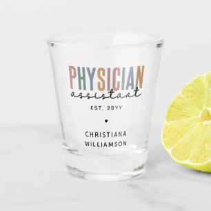 Personalised PA Physician Assistant Graduation Shot Glass