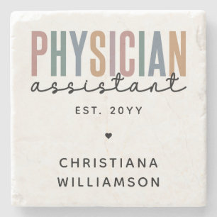 Personalised PA Physician Assistant Graduation Stone Coaster