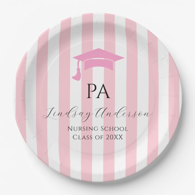 Personalised PA Physician Assistant Paper Plate (Front)