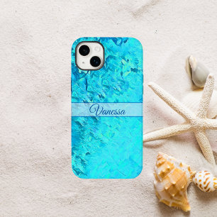 Personalised Pacific Blue Name Case-Mate iPhone 14 Plus Case