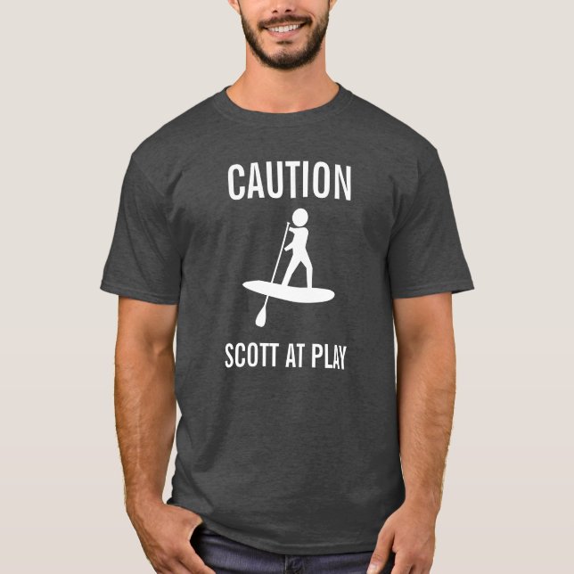 Personalised Paddleboarding At Play Shirt (Front)
