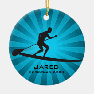 Personalised Paddleboarding Ornament