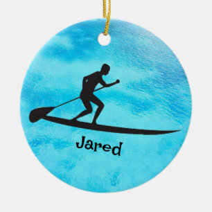 Personalised Paddleboarding Ornament