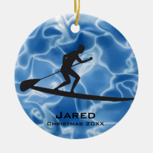 Personalised Paddleboarding Ornament