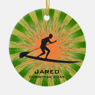 Personalised Paddleboarding Ornament