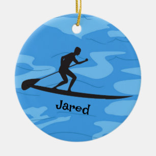 Personalised Paddleboarding Ornament