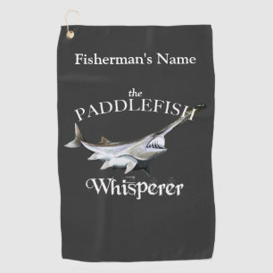 Personalised Paddlefish Whisperer Fishing Towel