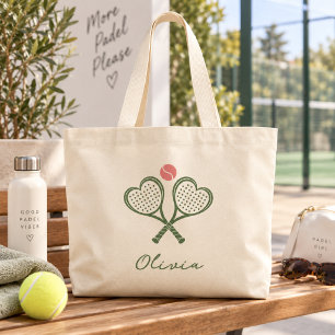 Personalised Padel Tote Bag Custom Name
