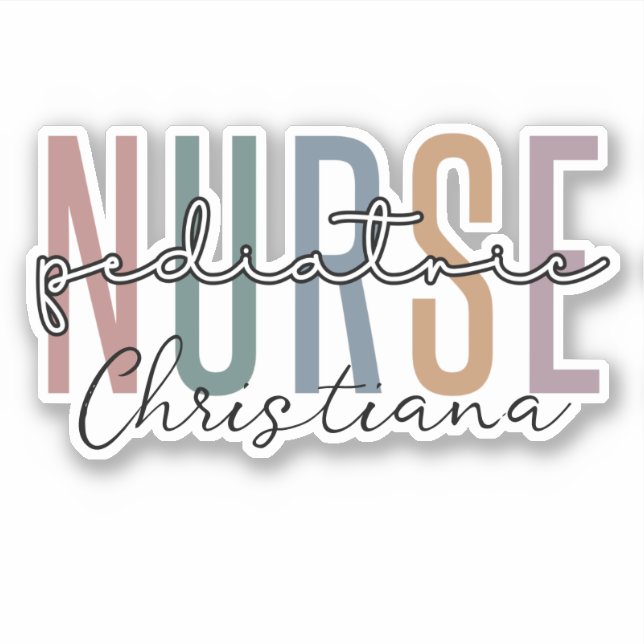 Personalised Paediatrics Nurse | Retro Peds Nurse (Front)