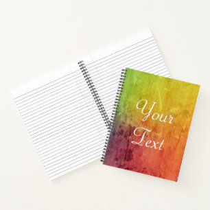 Personalised Paint spill Notebook