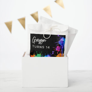 Personalised Paintballing Birthday Party Favour Bags