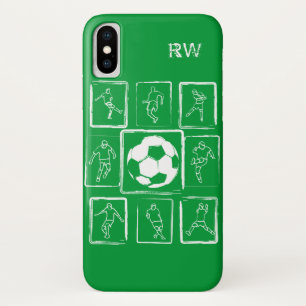 Personalised Painted soccer skills iPhone X Case