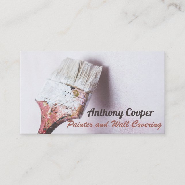 Personalised painting photo business card (Front)