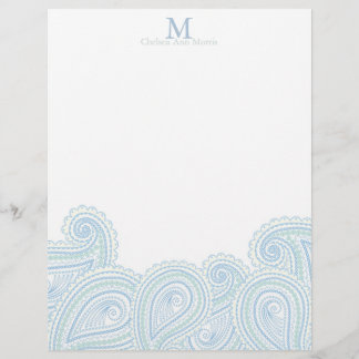 Personalised Paisley Waves Stationary