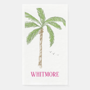 Personalised Palm Beach Palm Tree Napkin