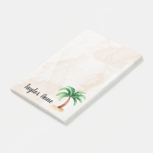 Personalised Palm Tree Post-it Notes