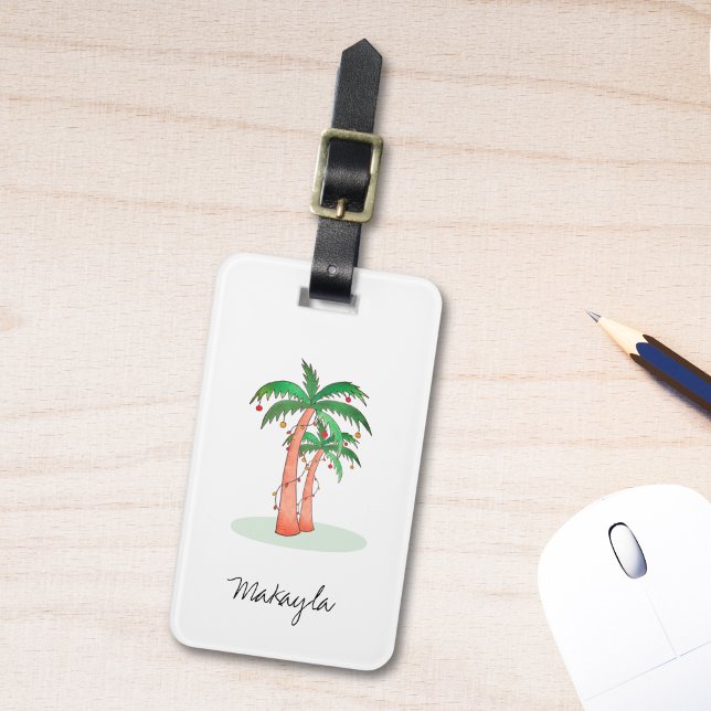 Personalised Palm Trees  Luggage Tag (Creator Uploaded)