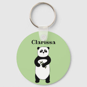 Personalised Panda Bear Keychain