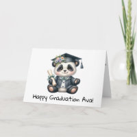 Personalised Panda Bear Kindergarten Graduation 