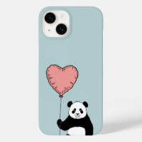 Personalised Panda Holding Heart Balloon – Sweet