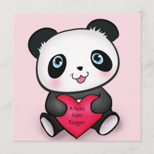 Personalised Panda Invite Card 4 Cute Panda Lovers
