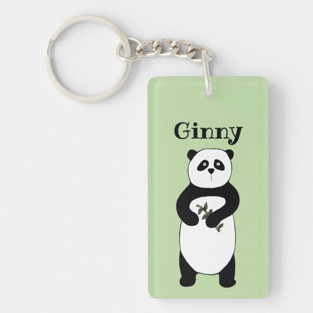Personalised Panda Keychain (Front)