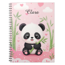 Personalised Panda Notebook