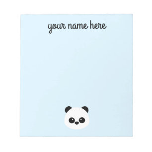Personalised Panda Notepad for Kids