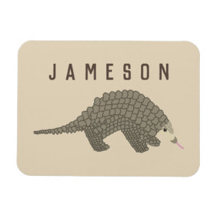 Personalised Pangolin Refrigerator Magnet