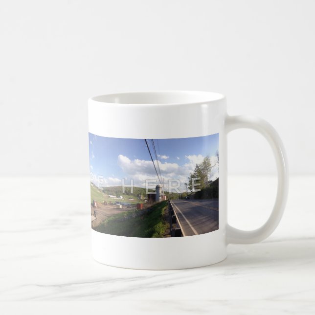 Personalised Panoramic Custom Photo Mugs (Right)