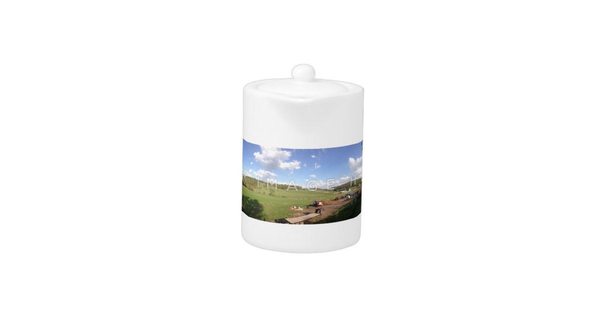 Personalised Panoramic Photo Teapot Zazzle