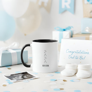 Personalised PAPA Est.2026 Mug | Dad to be