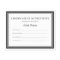 Personalised Paper Certificate of Authenticity Art