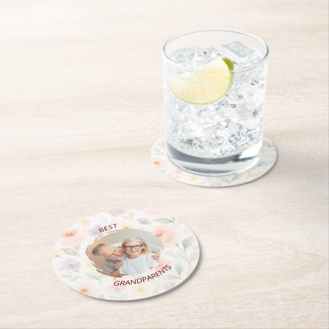 Personalised Paper Coaster | Best Grandparents (Insitu)