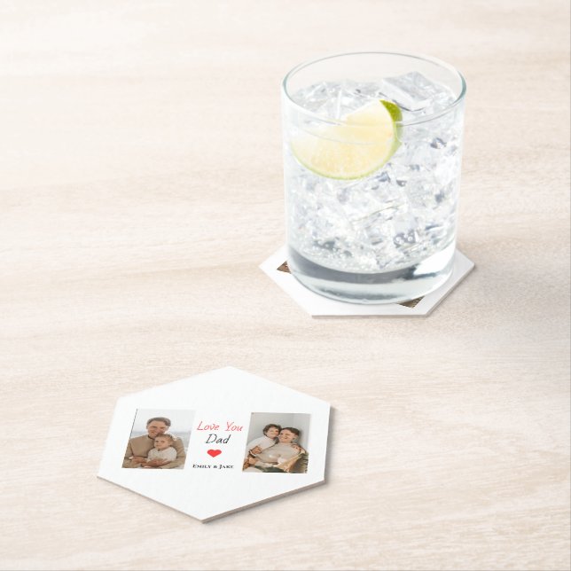 Personalised Paper Coaster | Father's Day Gifts (Insitu)
