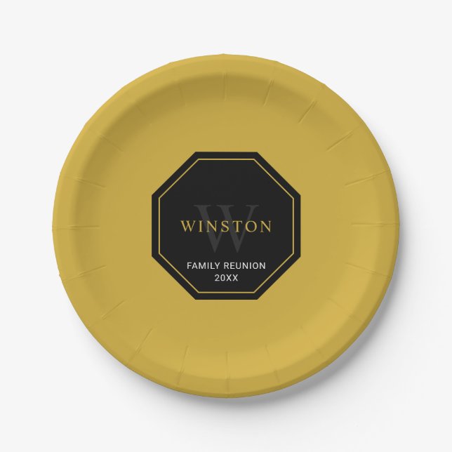 Personalised Paper Plate for Family Reunion (Front)