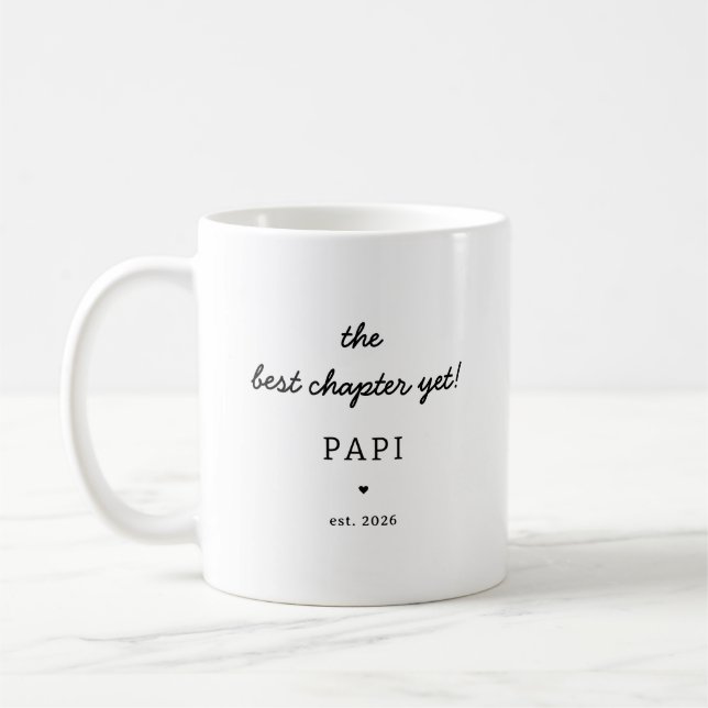 Personalised Papi Mug New Grandpa Gift (Left)