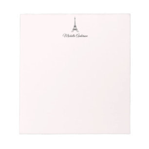 Personalised Paris Eiffel Tower France Notepad