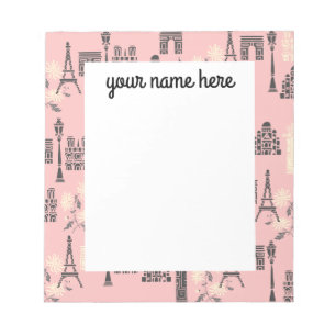 Personalised Paris Notepad