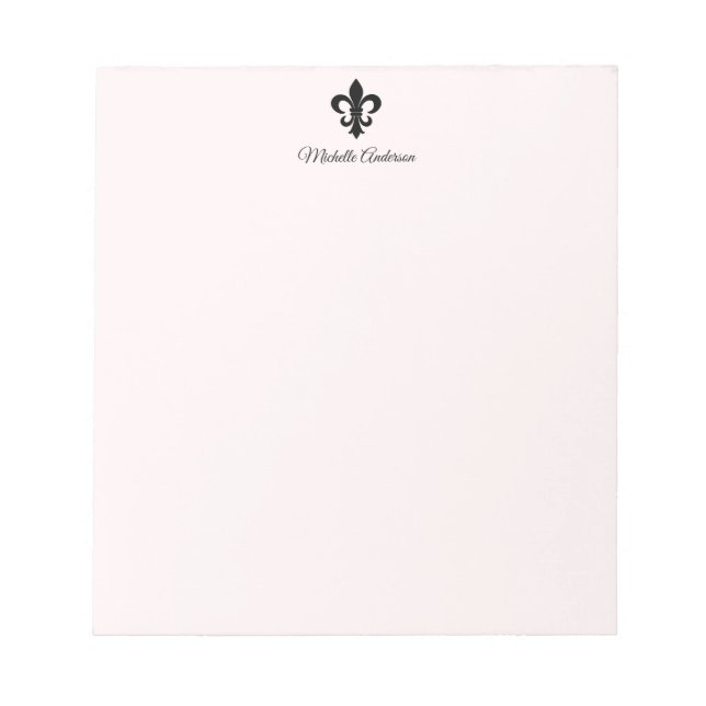 Personalised Parisian French Fleur de Lis Paris    Notepad (Front)
