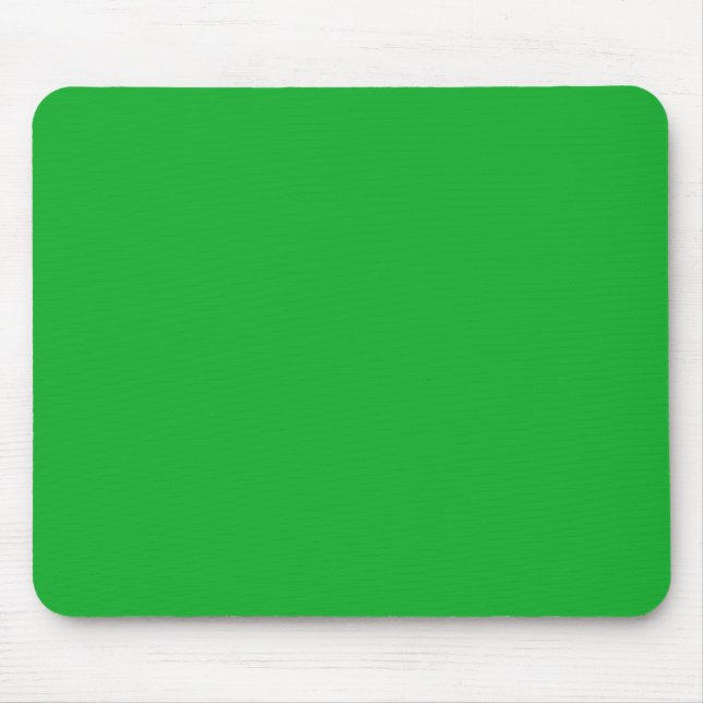 Personalised Parrot Green Single Coloured Mouse Mat (Front)