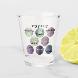 personalised, party, bachelorette party, girlfrien shot glass