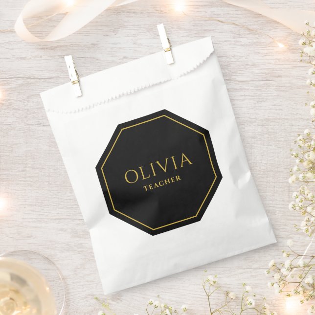 Personalised Party Bag with Name and Role (Clipped)