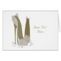 Personalised Party Stiletto Shoe Art Card