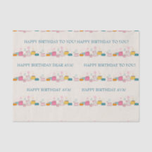 Personalised Party Tissue – Doodle Cakes on Cream