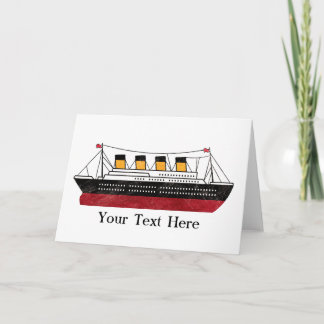 Personalised Passenger Steamship Card