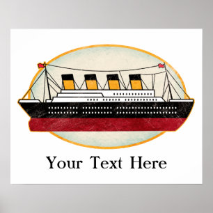 Personalised Passenger Steamship Poster