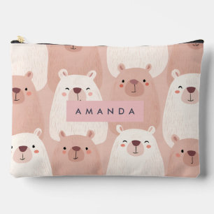 Personalised Pastel Adorable Capybara Accessory Pouch